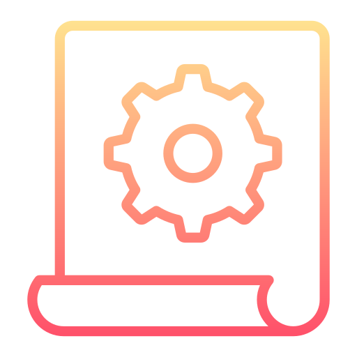 Document Generic gradient outline icon