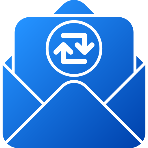 e-mails austauschen Generic gradient fill icon