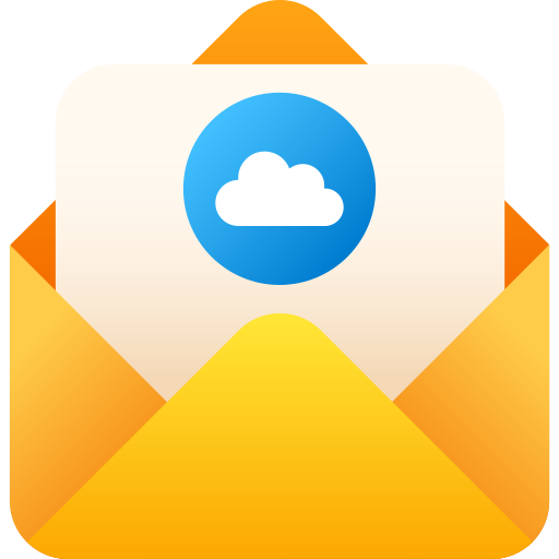 cloud-mail Generic gradient fill icoon