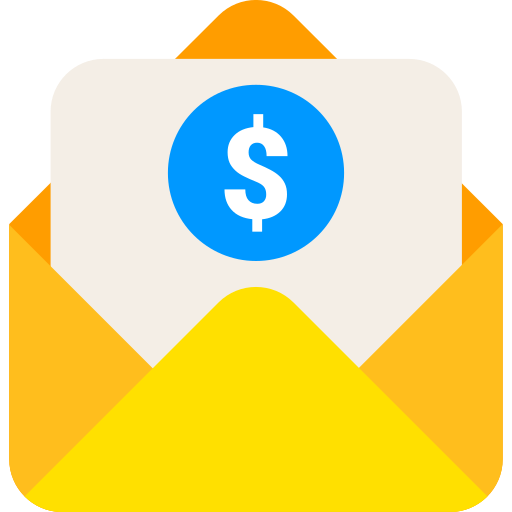 Dollar envelope Generic color fill icon