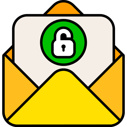 e-mail confidentiel Generic color lineal-color Icône