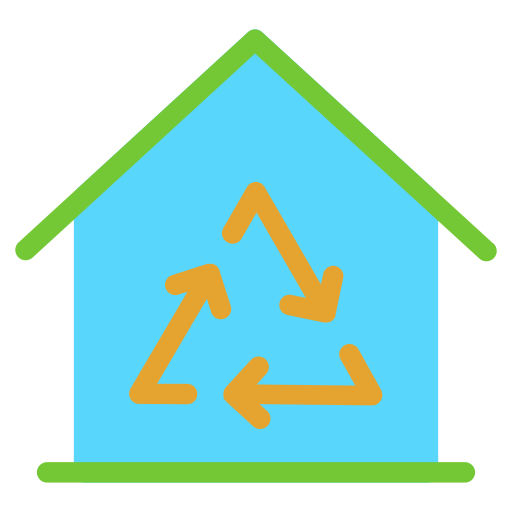 Eco house Generic color fill icon