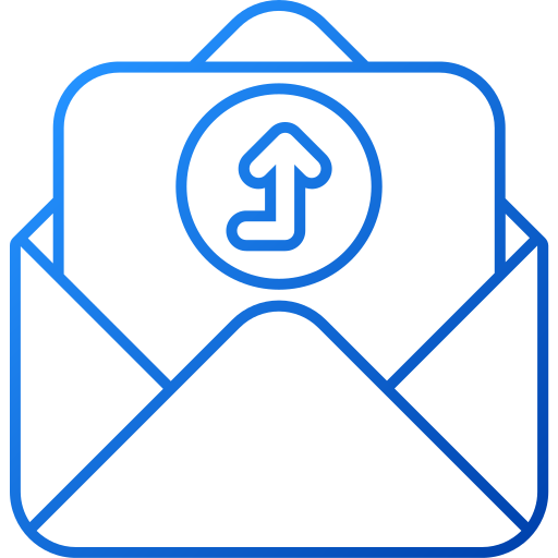 mail senden Generic gradient outline icon