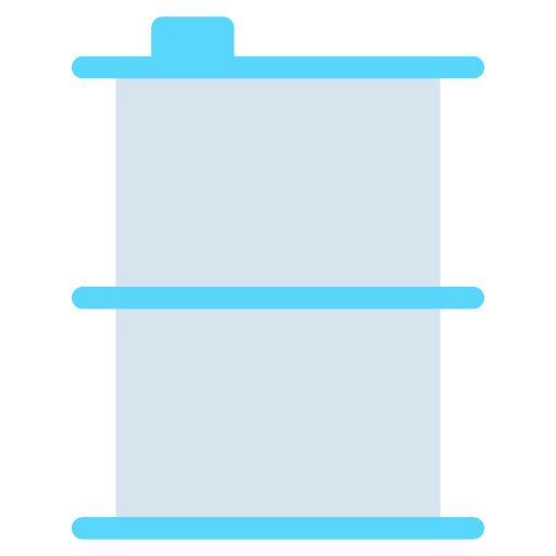 barril de energía Generic color fill icono