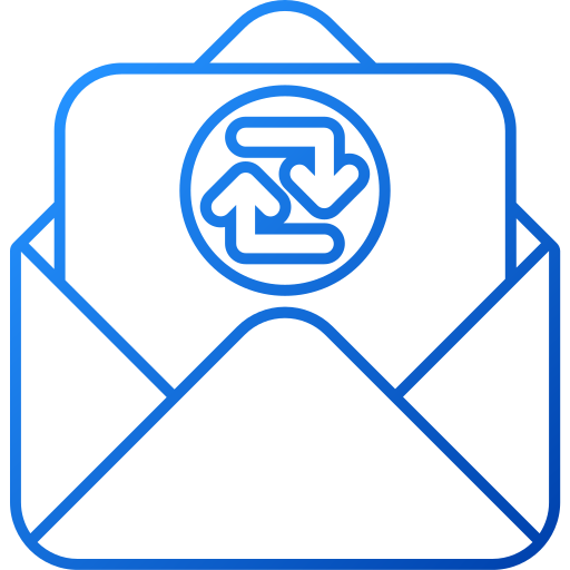 echanger des mails Generic gradient outline Icône