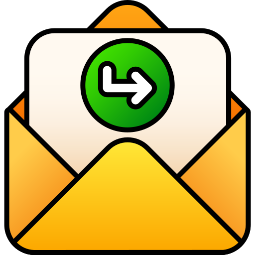 Forward message Generic gradient lineal-color icon