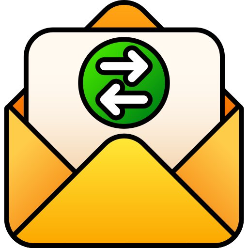 e-mails austauschen Generic gradient lineal-color icon
