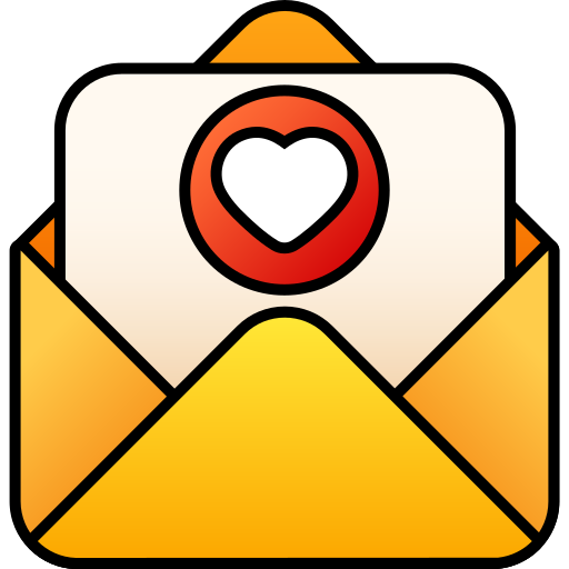 Love message Generic gradient lineal-color icon