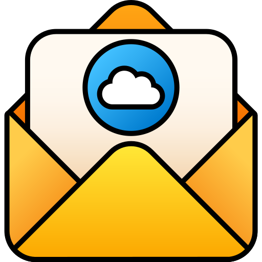 cloud-mail Generic gradient lineal-color icon