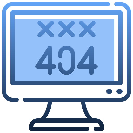 błąd 404 Generic gradient lineal-color ikona