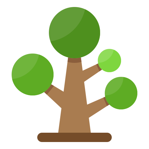 drzewo srip Flat ikona