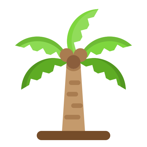 palmera srip Flat icono
