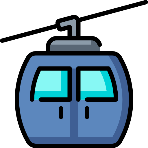 Cableway Special Lineal color icon