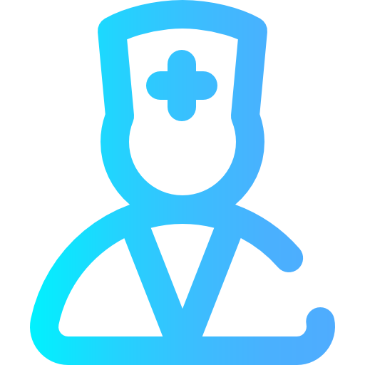 enfermera Super Basic Omission Gradient icono