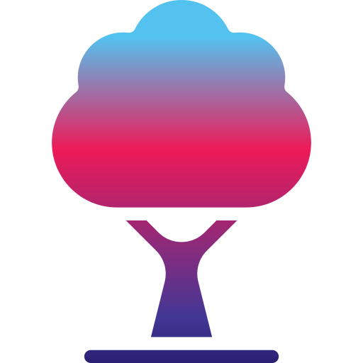 Árbol Generic gradient outline icono