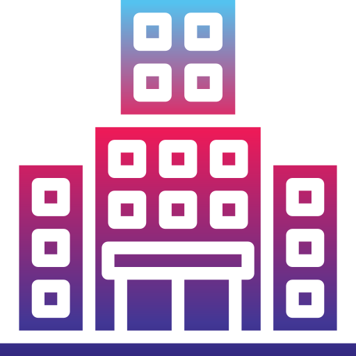 Building Generic gradient outline icon