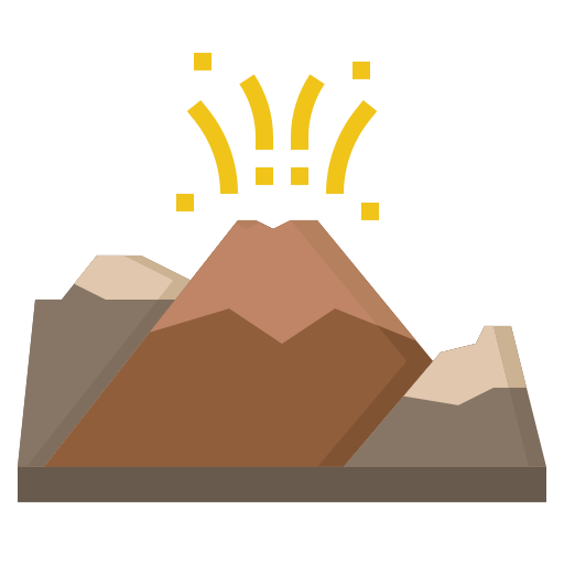 火山 Generic color fill icon