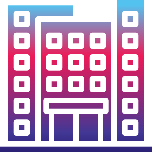 budynek Generic gradient outline ikona
