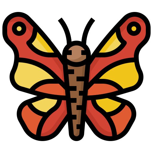 mariposa Generic color outline icono