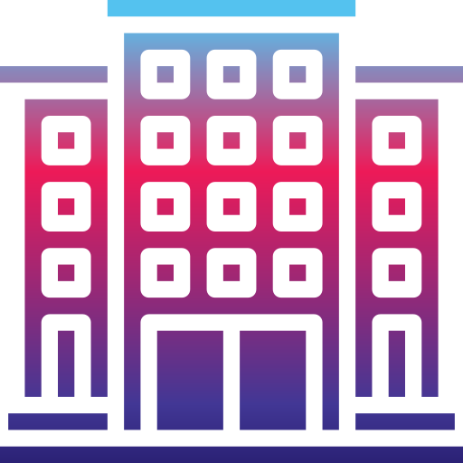 edificio Generic gradient outline icona