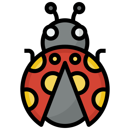 lieveheersbeestje Generic color outline icoon