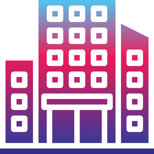 budynek Generic gradient outline ikona