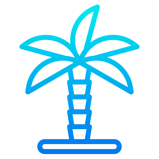Пальма srip Gradient иконка