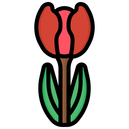 tulp Generic color outline icoon