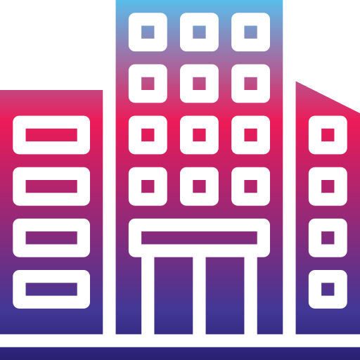Building Generic gradient outline icon