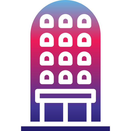 gebouw Generic gradient outline icoon