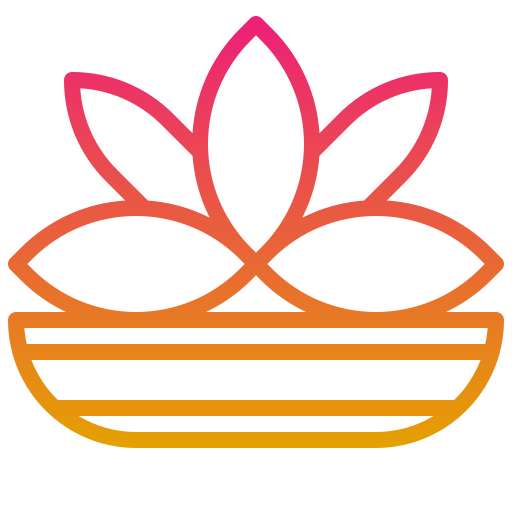 fiore di loto Generic gradient outline icona