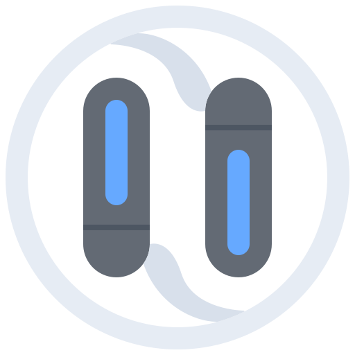 Jump rope Coloring Flat icon