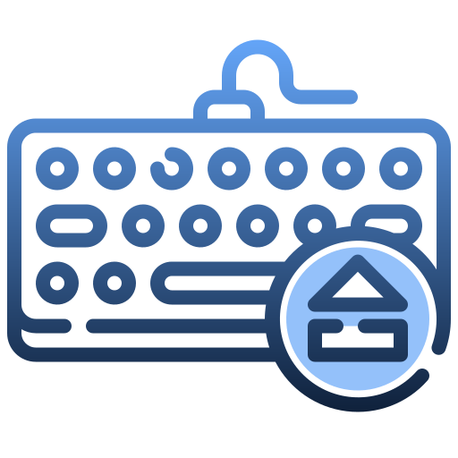 Eject Generic gradient lineal-color icon