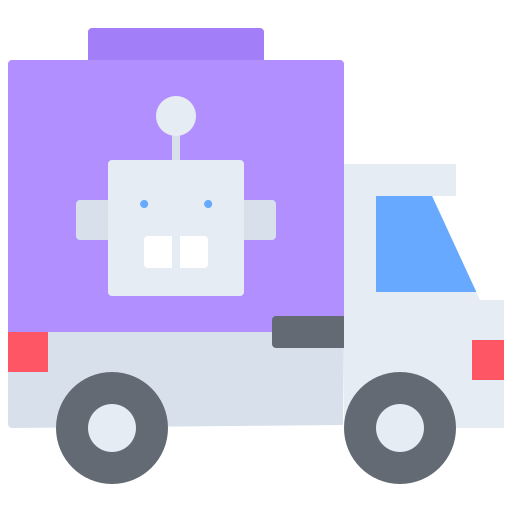 Delivery Coloring Flat icon