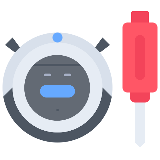 roboterstaubsauger Coloring Flat icon