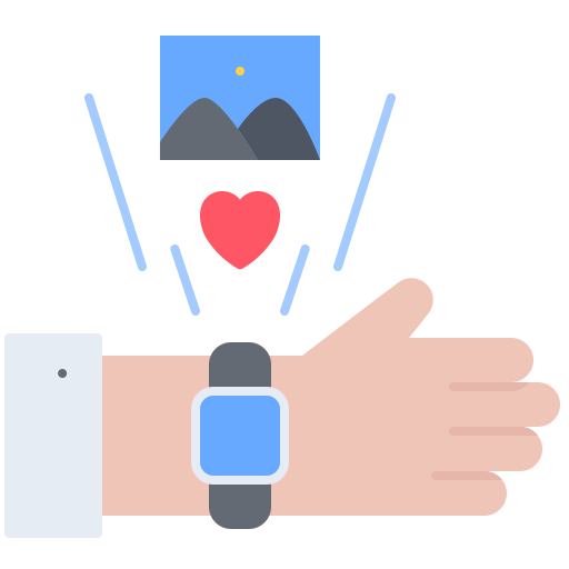 smartwatch Coloring Flat icon