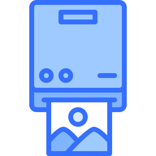 인쇄기 Coloring Blue icon