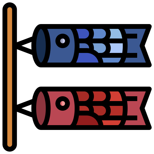 koinobori Generic color outline icono