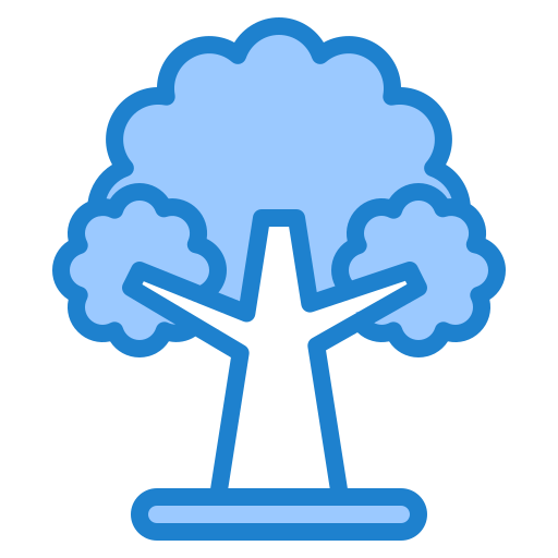 Árbol srip Blue icono