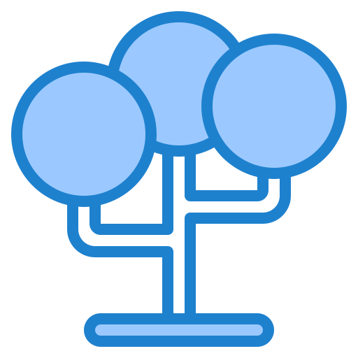 Árbol srip Blue icono