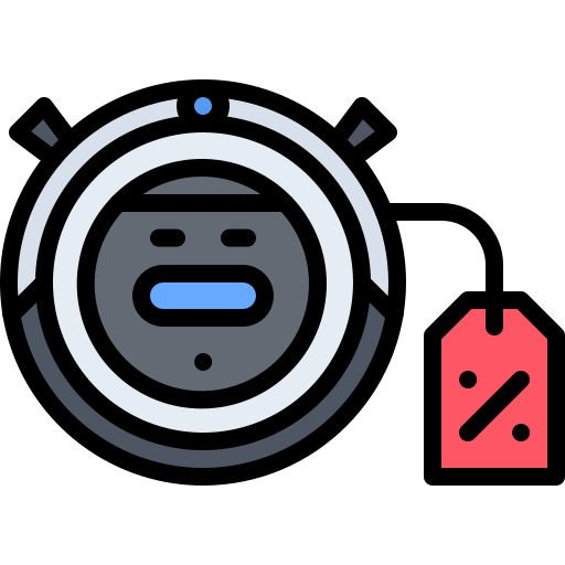 Robot vacuum cleaner Coloring Color icon