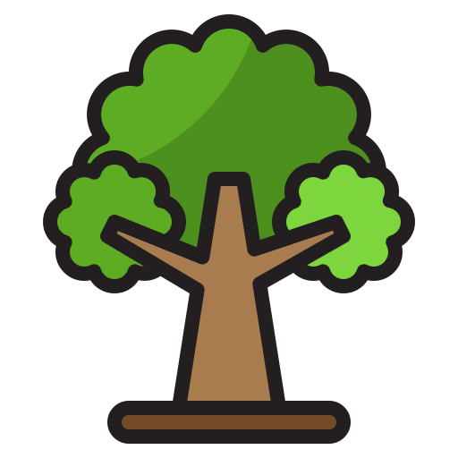 나무 srip Lineal Color icon