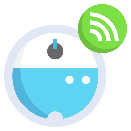 Robot vacuum cleaner Generic color fill icon