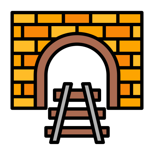 Tunnel Generic color outline icon