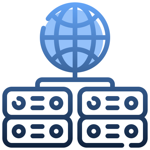 Network server Generic gradient outline icon