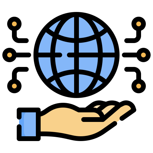 Global connection Generic color outline icon