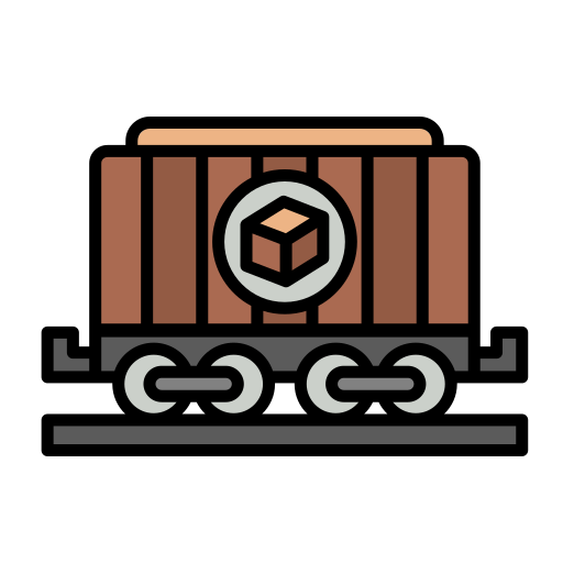 tren de carga Generic color outline icono