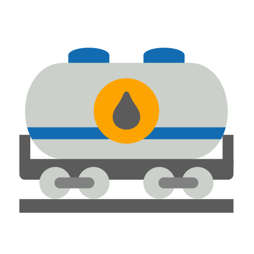 train pétrolier Generic color fill Icône