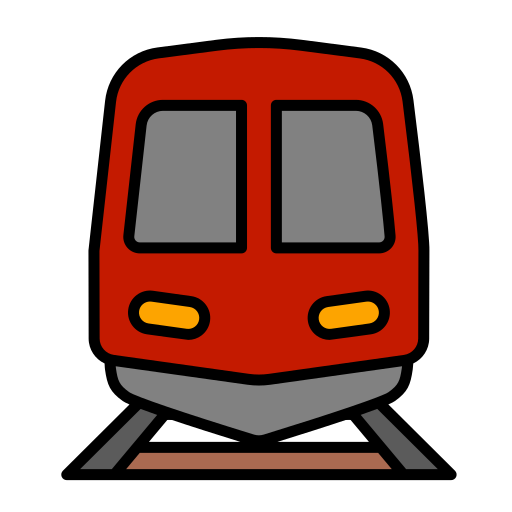 Train Generic color outline icon