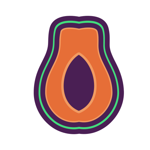 Papaya Generic color lineal-color icon